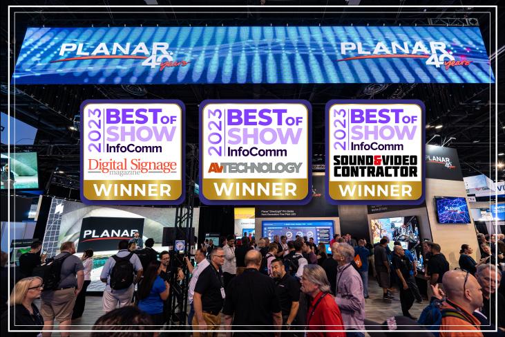 sunbetPLANAR三款产品同时斩获InfoComm最佳展示奖